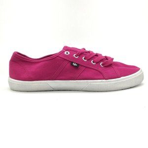 Lane Bryant Womens Low Top Sneaker Lace Up Pink Fuschia Sz 10‎ W